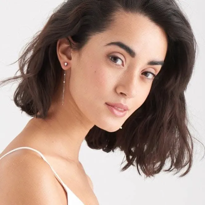 Boucles d'oreilles goutte rêve en argent sterling plaqué rhodium E016-07H Ania Haie Jewellery