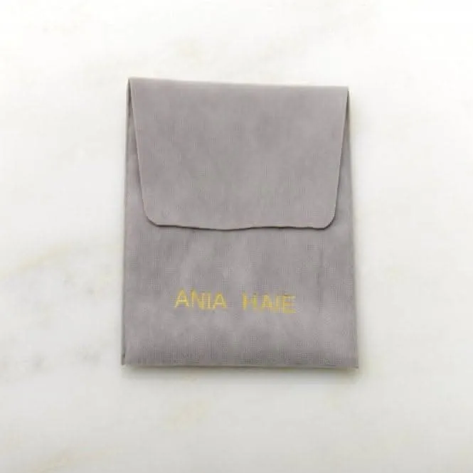 Boucles d'oreilles à clous en argent sterling plaqué rhodium brillant E018-07H Ania Haie Jewellery