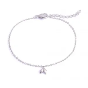 Bracelet Feuille en Argent Sterling Plaqué Rhodium ERLB008 Ania Haie Jewellery