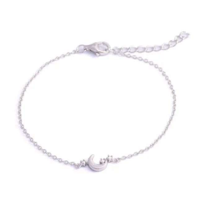 Bracelet Lune en Argent Sterling Plaqué Rhodium ERLB009 Ania Haie Jewellery