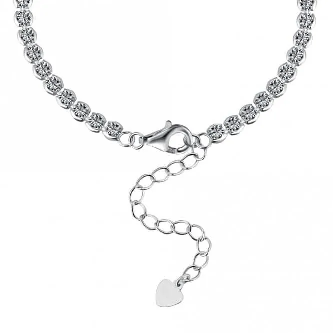 Bracelet en argent sterling plaqué rhodium avec zirconia ERLB035 Ania Haie Jewellery