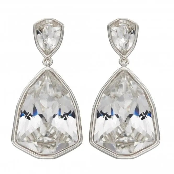 Boucles d'oreilles en argent sterling Swarosvki Trilliant E5825C Bijoux Beginnings