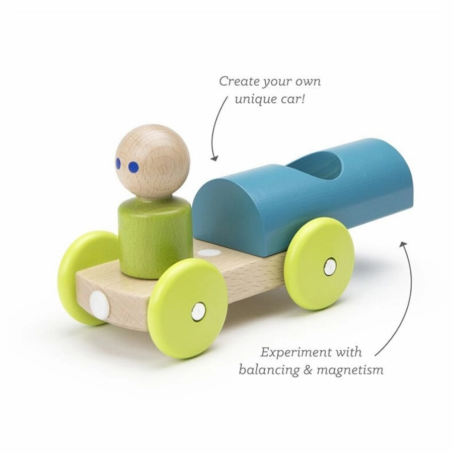 Tegu - Magnetic Racer Wooden Magnetic Blocks
