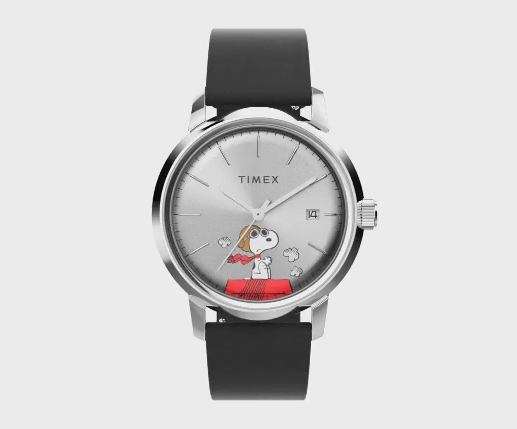 Montre Timex Gents Peanuts en finition argentée TW2W49600