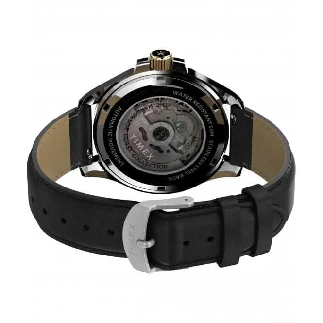Montre Timex Harborside Coast Automatique à Bracelet en Cuir TW2V72200