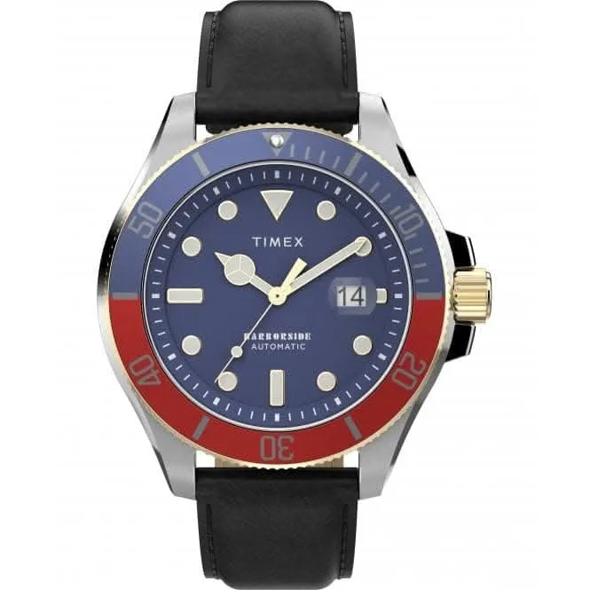 Montre Timex Harborside Coast Automatique à Bracelet en Cuir TW2V72200