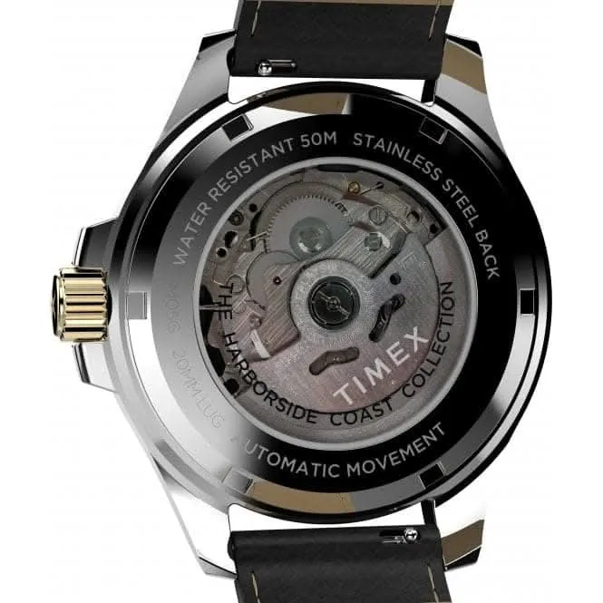 Montre Timex Harborside Coast Automatique à Bracelet en Cuir TW2V72200
