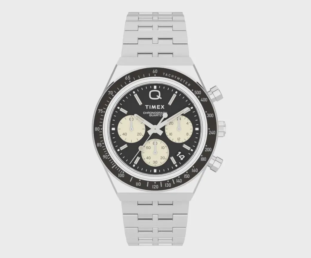 Montre Timex Lab en acier inoxydable finition argent TW2V42600