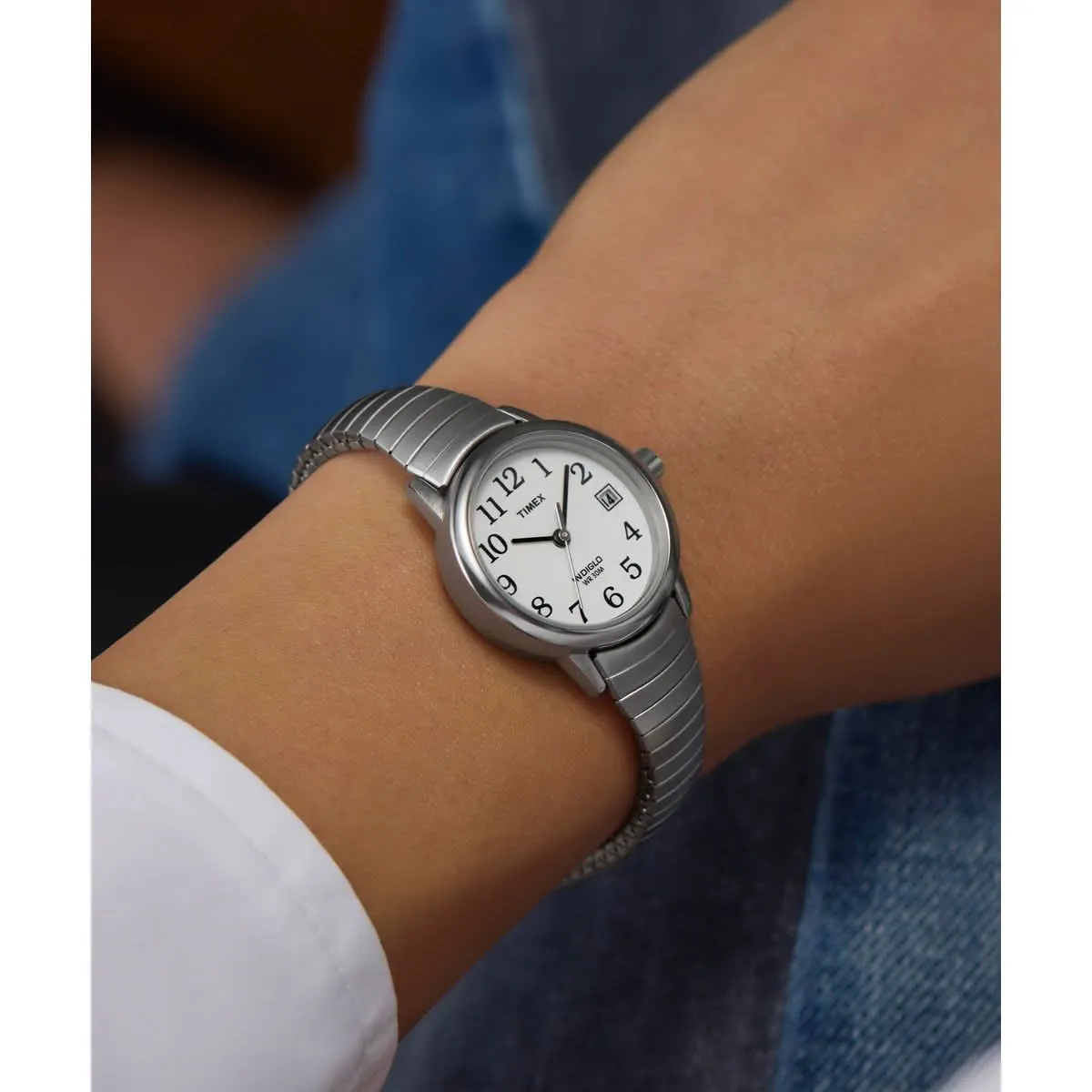 Montre Timex Ladies Easy Reader en argent T2H371