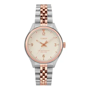 Montre analogique à quartz Timex pour femmes, bicolore TW2T49200