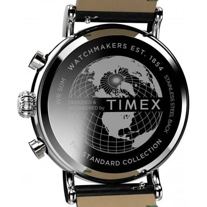 Montre Timex Standard Chronograph à bracelet en cuir écologique TW2V71000