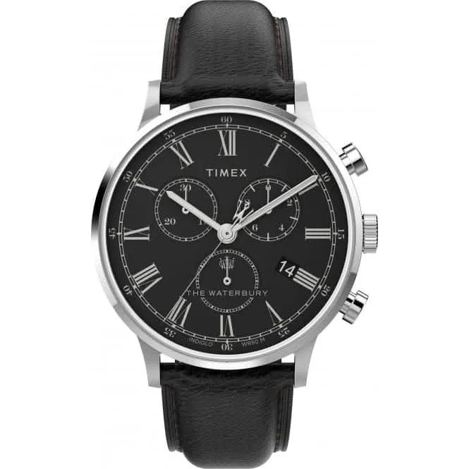 Timex Waterbury Classic Chronograph Montre en cuir TW2U88300