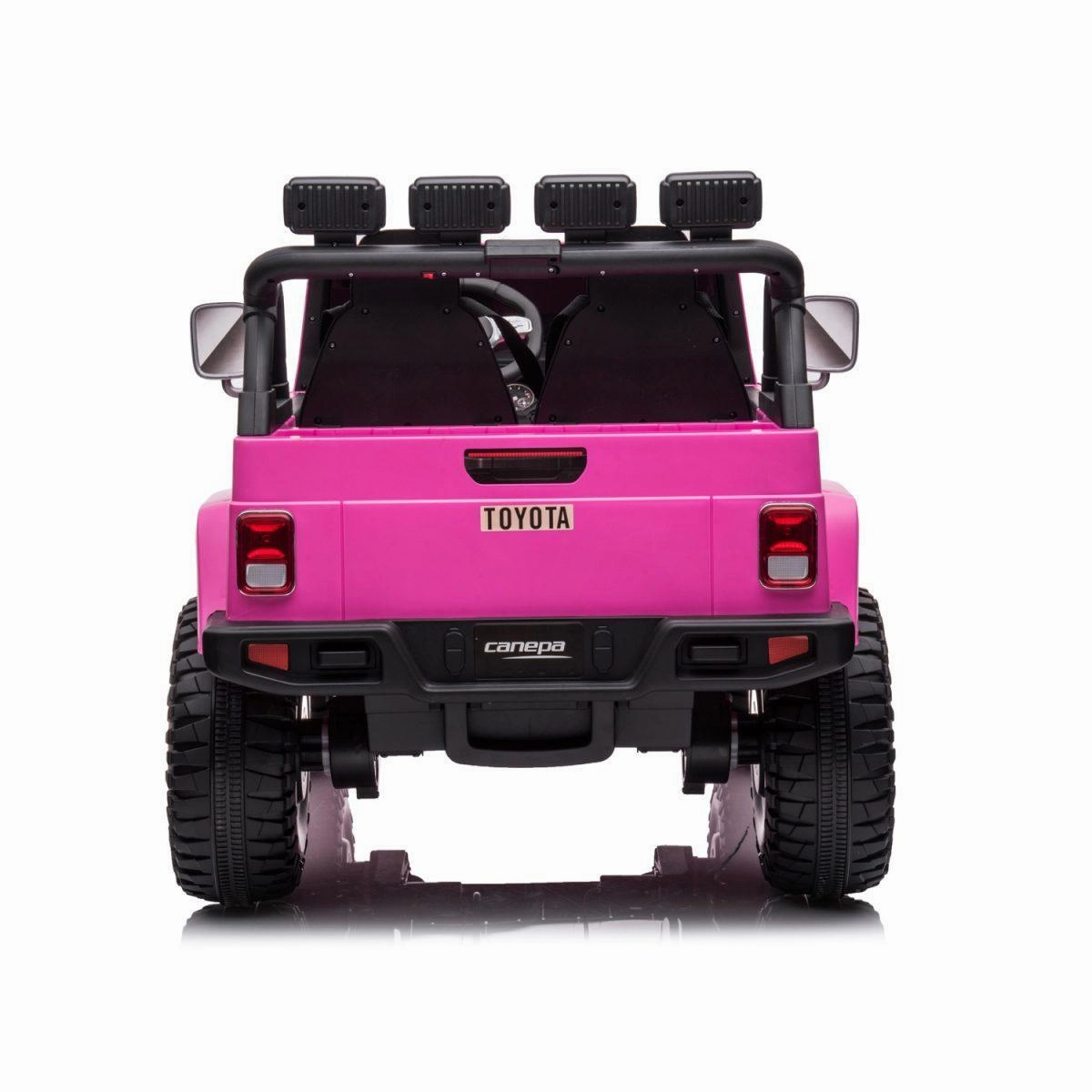 TOYOTA Land Cruiser Jeep 12V Battery 2-Seater Ride-on Car - Pink