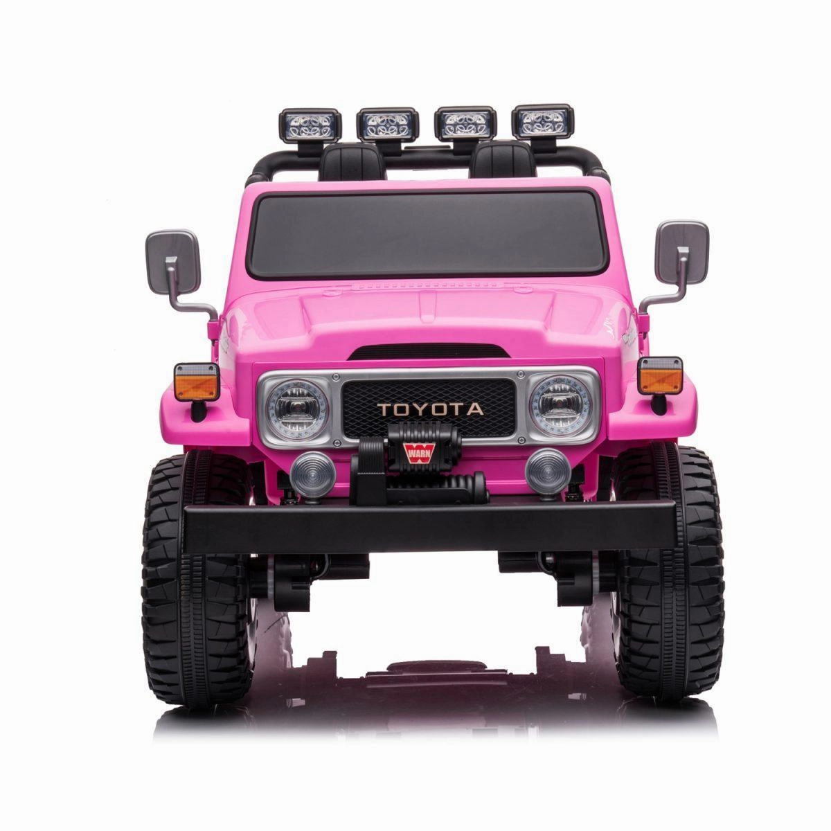 TOYOTA Land Cruiser Jeep 12V Battery 2-Seater Ride-on Car - Pink