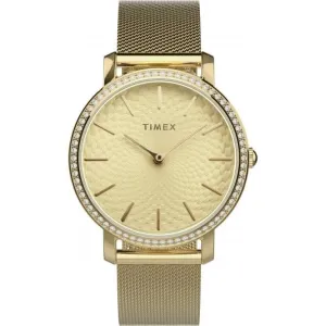 Montre Transcend en acier inoxydable finition or TW2V52200