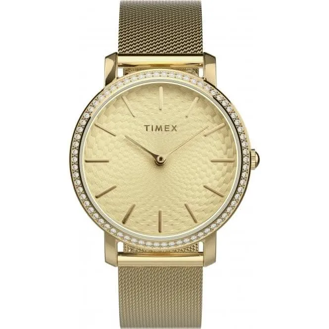 Montre Transcend en acier inoxydable finition or TW2V52200
