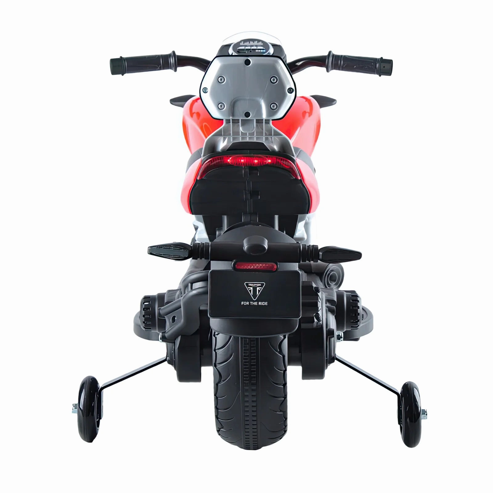 Triumph Rocket 3 GT Electric 12V Battery Powered Ride-On Motorbike with Stabilisers - Red