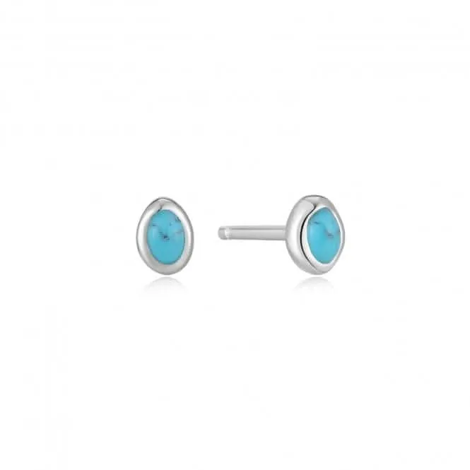 Boucles d'oreilles à clous Vague Turquoise E044-01H Ania Haie Jewellery