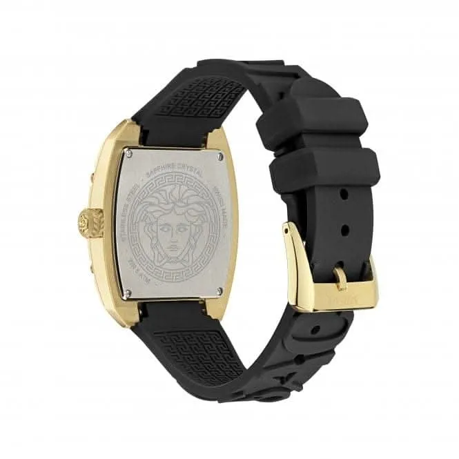 Montre Versace Dominus Noir Guilloché Saphir VE8K00624