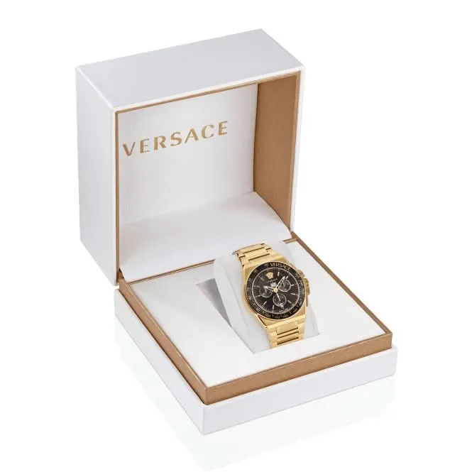 Montre Versace Gents Greca Noire Alumineuse VE7H00623