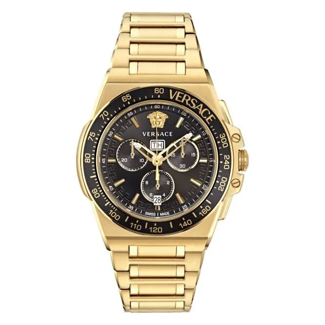 Montre Versace Gents Greca Noire Alumineuse VE7H00623