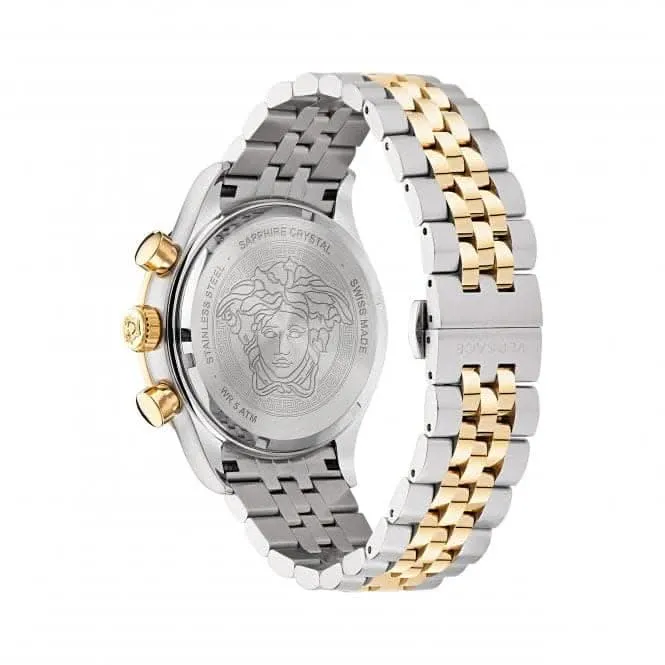 Montre Versace Gents Hellenyium en acier inoxydable verte VE2U00522