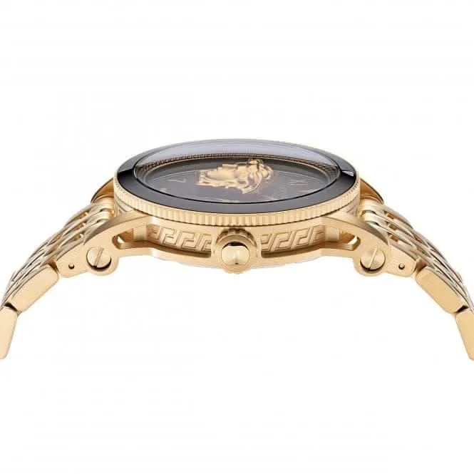 Montre Versace Gents V-Palazzo en or noir VE2V00322