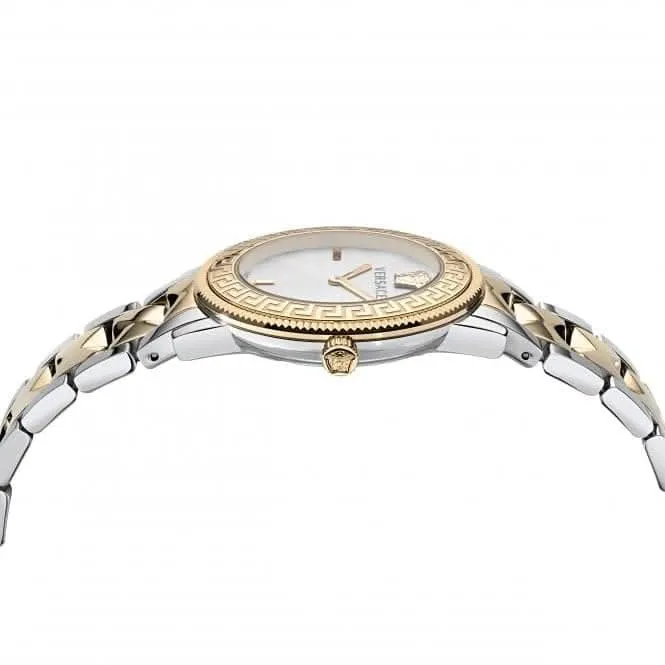 Montre pour femme Versace V-Tribute en acier inoxydable blanc-argent VE2P00422