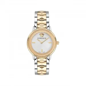 Montre pour femme Versace V-Tribute en acier inoxydable blanc-argent VE2P00422