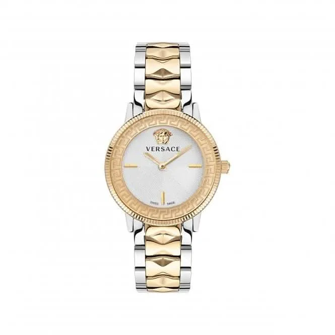 Montre pour femme Versace V-Tribute en acier inoxydable blanc-argent VE2P00422