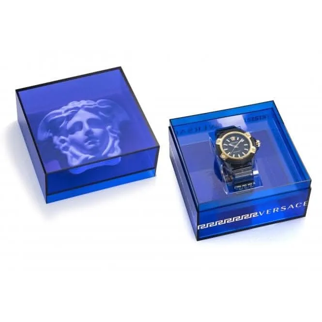 Montre unisexe iconique active Indiglo noire Versace VE6E00123