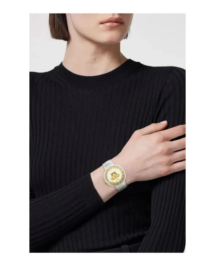 Montre unisexe iconique Medusa Pop blanche Versace VE8J00524