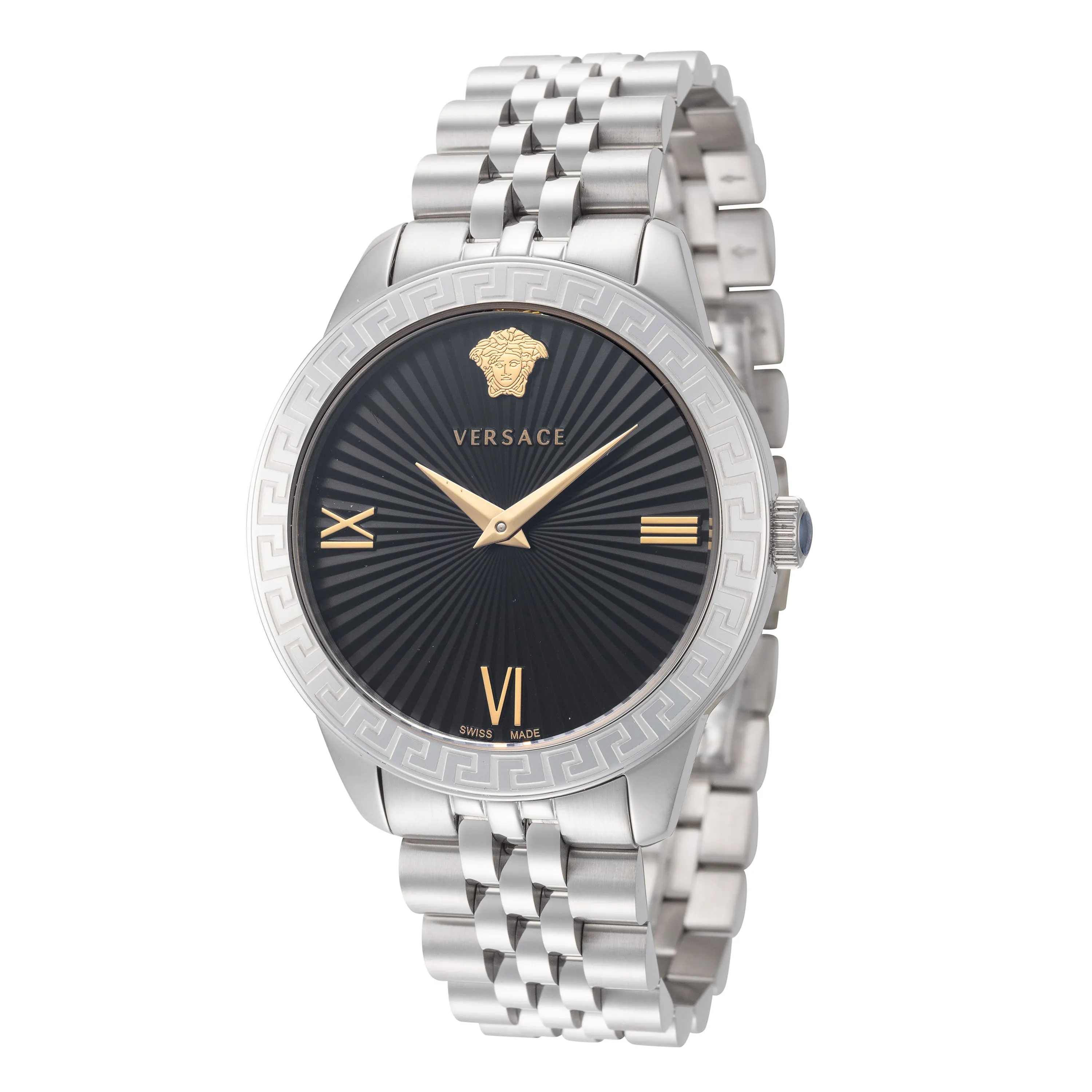 Montres Versace Montre Greca Signature 38mm à Quartz pour Femme VEVC00419