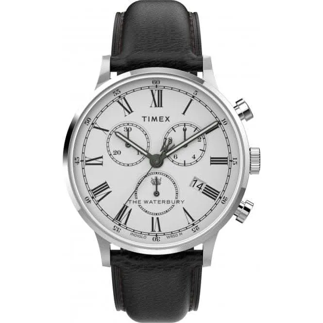 Montre chronographe classique en acier inoxydable Waterbury TW2U88100