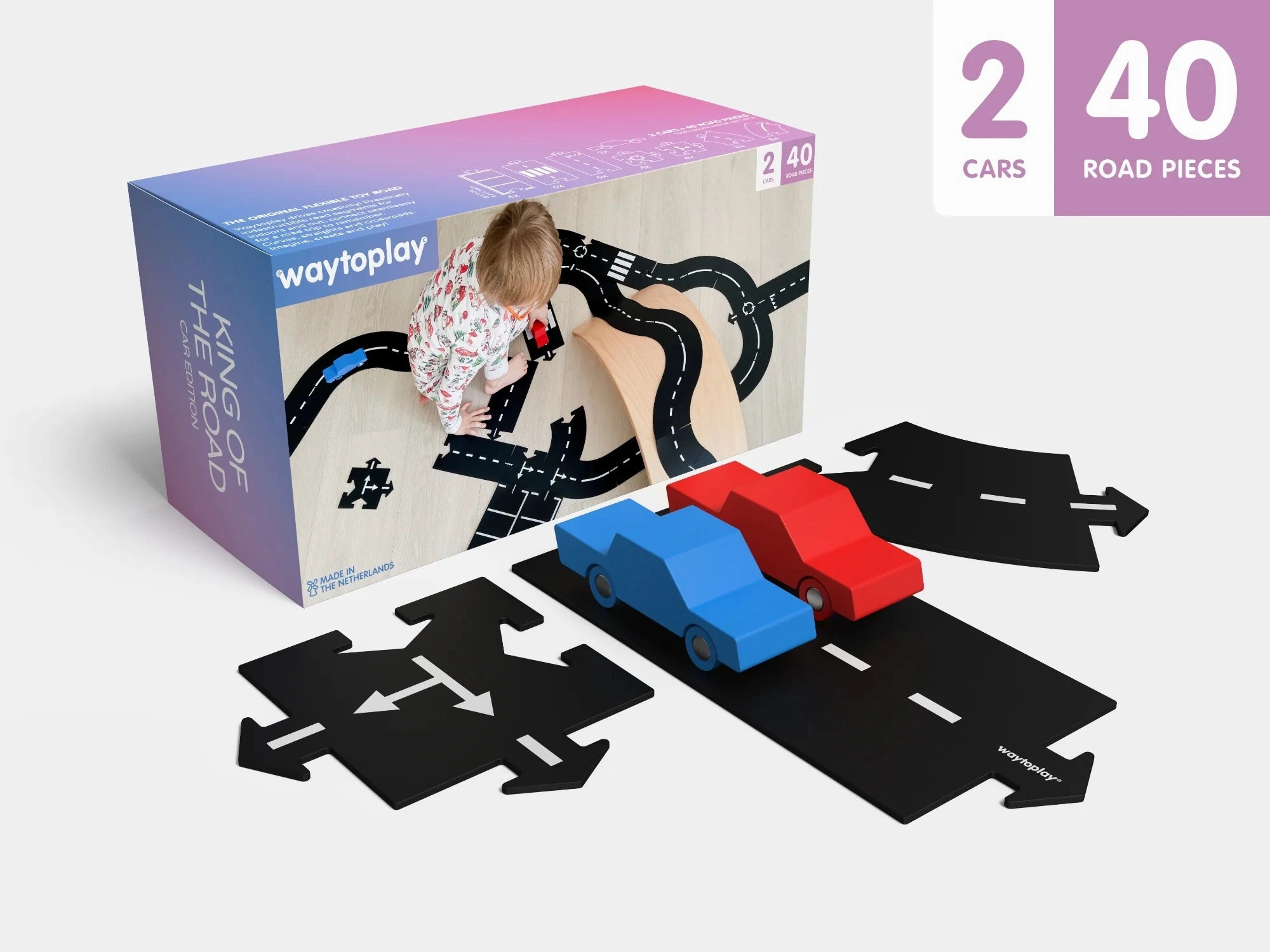 Waytoplay King of the Road, Extra Large Set, Car Edition