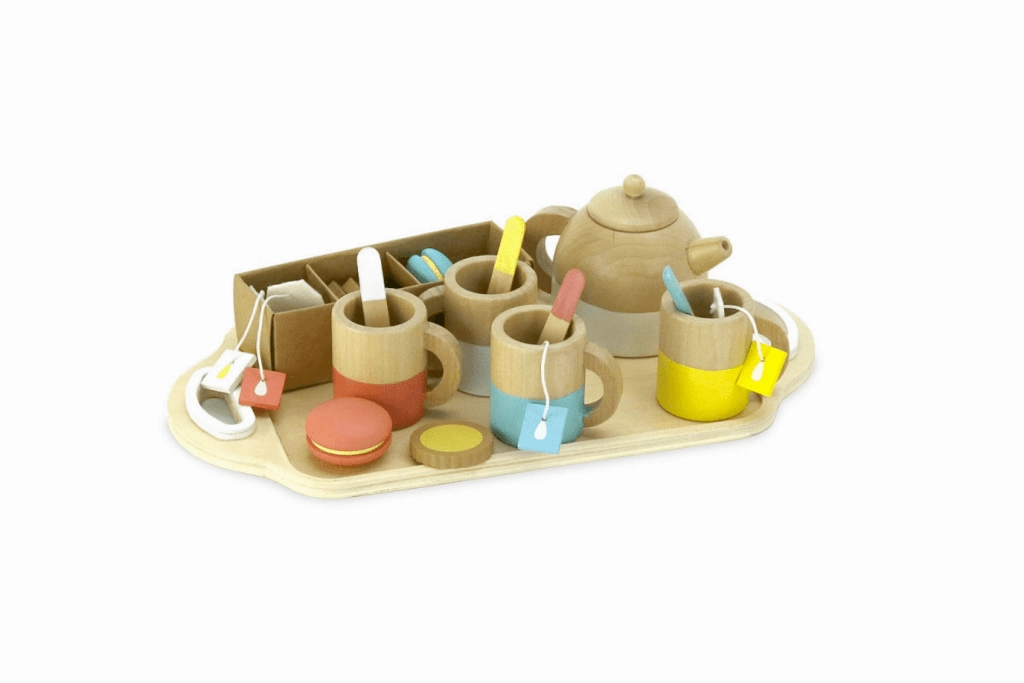 Wooden Tea Set