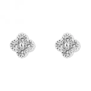Boucles d'oreilles à fleurs pave en zircone E6279C Beginnings Jewellery